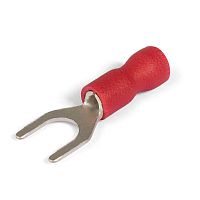 Наконечники вилочные изолированные с ПВХ манжетой (НВИ) 1,5–4 красные (100 шт/уп) Промрукав | код PR08.10394 | ПРОМРУКАВ