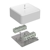 Коробка огнестойкая для кабель-канала 40-0470-FR6.0-12 Е15-Е120 103х103х45 RAL9003 (22 шт/кор) Промрукав | код 40-0470-FR6.0-12 | ПРОМРУКАВ