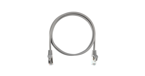 Коммутационный шнур NIKOMAX Essential Line F/UTP 4 пары, Кат.5е (Класс D), 100МГц, 2хRJ45/8P8C, T568B, заливной, с защитой защелки, многожильный, BC (чистая медь), 26AWG (7x0,150мм), LSZH нг(А)-HFLTx, серый, 2м | код NMC-PC4SD55B-ES-020-C-GY (0) Бре