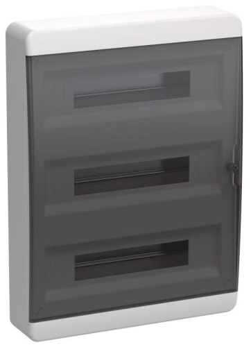 Корпус пластиковый ЩРН-П-54 IP41 черн. прозр. дверь TEKFOR | код TF5-KP12-N-54-41-K01-K03 | IEK Корпус пластиковый ЩРН-П-54 IP41 черн. прозр. дверь TEKFOR | код TF5-KP12-N-54-41-K01-K03 | IEK