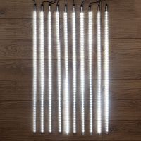 Гирлянда Тающие сосульки 24 В, комплект 10 шт. х 100 см, шаг 100 см, 960 LED, белый, соединяются, NEON-NIGHT | код 256-429 | NEON-NIGHT