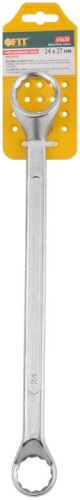 Ключ накидной ''Хард'', хромированное покрытие 24х27 мм | код 63620 | FIT фото 3