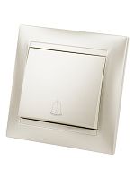 Кнопка звонковая 6А перламутр Лама TDM | код SQ1815-0808 | TDM