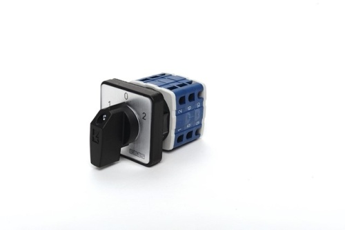 Переключатель 20A, 3 фазы, 60 градусов, 3 положения (1-0-2), 48х48, PSA020MS334S | код PSA020MS334S | EMAS