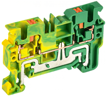 Колодка клеммная CP-PEN земля 4мм2 желто-зеленая IEK | код YCT21-00-K52-004 | IEK