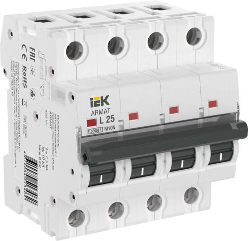 ARMAT Авт. выкл. M10N 4P L 25А IEK | код AR-M10N-4-L025 | IEK ARMAT Авт. выкл. M10N 4P L 25А IEK | код AR-M10N-4-L025 | IEK