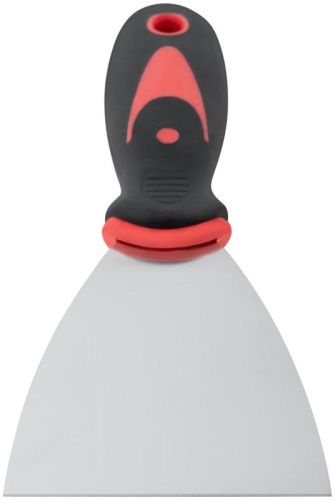 Шпатель 3дюйм (75мм) прорезиненная ручка нерж. сталь КУРС 06705 фото 5