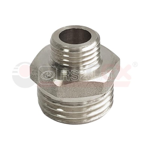 Ниппель никелированный переходной НР 1 1/2дюйм - НР 3/4дюйм (50/5) | код VF.580.N.112.034 | VALFEX Ниппель никелированный переходной НР 1 1/2дюйм - НР 3/4дюйм (50/5) | код VF.580.N.112.034 | VALFEX