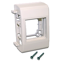 Дополнительный настенный бокс на 1 модуль Mosaic 45x45, белый | код LAN-WA-RMB-F45/E-WH | LANMASTER