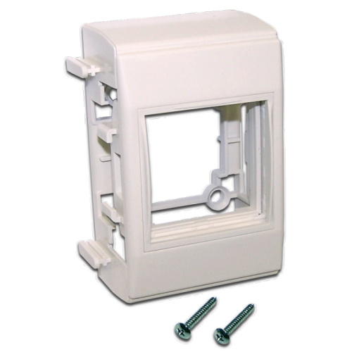 Дополнительный настенный бокс на 1 модуль Mosaic 45x45, белый | код LAN-WA-RMB-F45/E-WH | LANMASTER