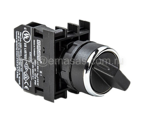 B100S30 Переключатель 2-0-1 с фиксацией (1НО) | код B100S30 | EMAS B100S30 Переключатель 2-0-1 с фиксацией (1НО) | код B100S30 | EMAS