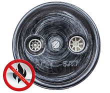 Розетка телевизионная оконечная TV/R/SAT 1-м ОП Лизетта 10А IP20 ретро ABS-пластик серебр. век Bironi B1-305-11