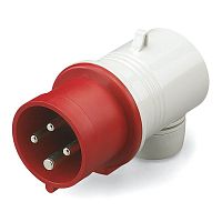 Вилка кабельная угловая IP44 16A 3P+E 400В | код DIS2211636 | DKC