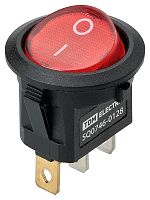 KCD11-101N 250В AC/DC, 1P, 3А, (3с), ON-OFF, черн.корпус, крас.клавиша, LED подсв., Micro TDM | код SQ0746-0128 | TDM