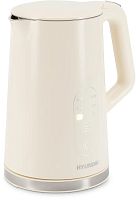 Чайник электрический Hyundai HYK-S3605 1.7л. 2200Вт кремовый корпус: металл | код 1989655 | HYUNDAI