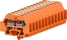 242312 Клемма TB проходная 1-1 с бок. подключ. с защелк. ножками, оранж., шт | код 242312 | SUPU