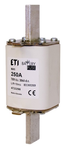 Предохранитель NH-2 Battery 125A 700V DC | код 004724290 | ETI Предохранитель NH-2 Battery 125A 700V DC | код 004724290 | ETI