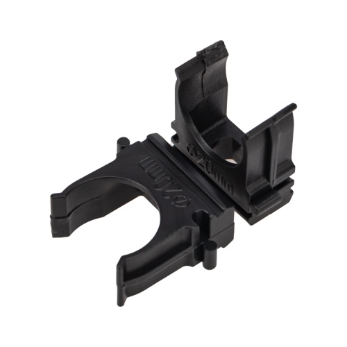 Крепеж-клипса для трубы o 20 мм черная (10 шт./уп.) REXANT | код 28-0120-5 | REXANT