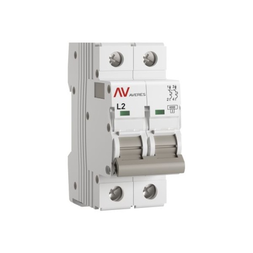 Выключатель автоматический AV-6 2P 2A (L) 6kA EKF AVERES | код mcb6-2-02L-av | EKF Выключатель автоматический AV-6 2P 2A (L) 6kA EKF AVERES | код mcb6-2-02L-av | EKF