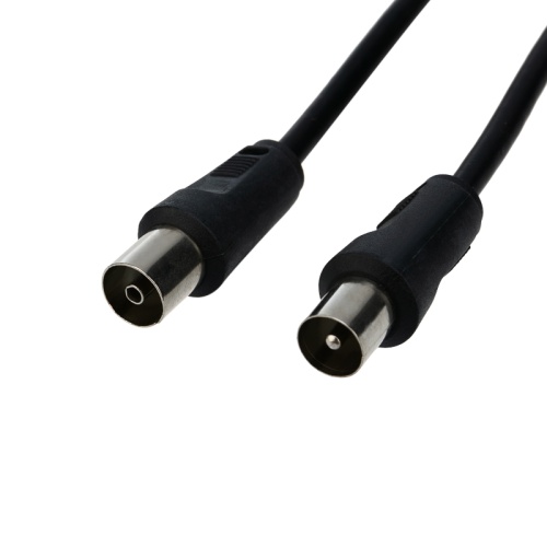 Шнур ТВ гнездо - ТВ штекер, длина 1,5 метра, черный REXANT | код 17-5002 | REXANT