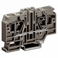 Клемма пружинная проходная DKC Quadro 16мм?, серый, ZHM340GR | код. ZHM340GR | DKC