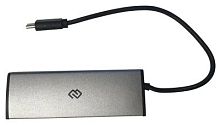 Разветвитель USB-C Digma HUB-4U2.0-UC-DS 4порт. серебристый | код 1088657 | DIGMA