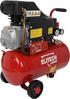 Компрессор поршневой Elitech КПМ 200/24 Промо масляный 220л/мин 24л 1500Вт красный/черный | код 1625659 | Elitech