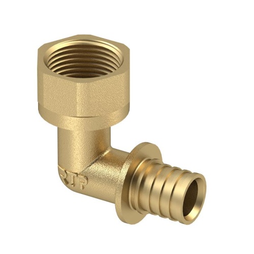 Угольник аксиальный латунь внутр. резьба 20х1/2дюйм жел. | код 34844 | RTP