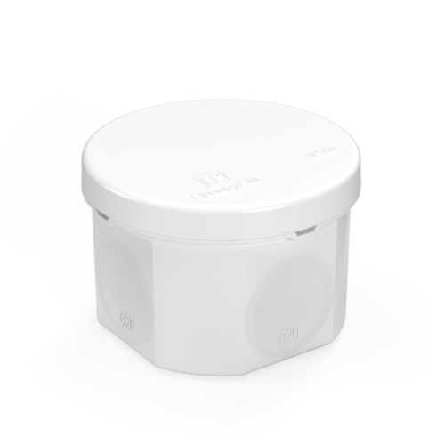 Коробка распределительная 60-0110-9003 для прямого монтажа двухкомпонентная безгалогенная (HF) белая 70х50 (168шт/кор) Промрукав | код 60-0110-9003 | ПРОМРУКАВ