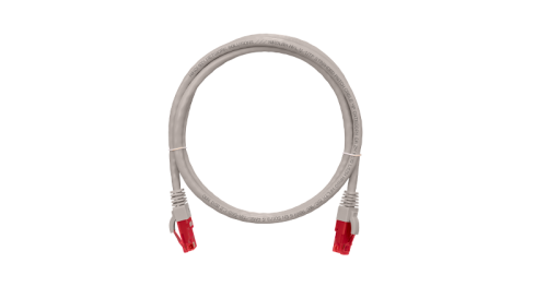Коммутационный шнур NIKOMAX U/UTP 4 пары, Кат.6a (Класс Ea), 500МГц, 2хRJ45/8P8C, T568B, заливной, с защитой защелки, многожильный, BC (чистая медь), 24AWG (7х0,195мм), LSZH нг(А)-HFLTx, серый, 0.5м | код NMC-PC4UA55B-005-C-GY | NIKOMAX Сер