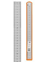 Линейка измерительная металлическая 30 см, нержавеющая сталь, двухсторонняя шкала, Рубин TDM | код SQ1018-0503 | TDM