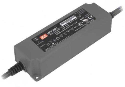 Источник питания AC-DC, 60Вт, вход 90…305В AC, 47…63Гц /127…431В DC, выход 20В/3A, ККМ, изоляция 3750В AC, в кожухе 150х53х35мм, -40…+70С, функция димминга | код NPF-60D-20 | MeanWell Источник питания AC-DC, 60Вт, вход 90…305В AC, 47…63Гц /127…431В DC, выход 20В/3A, ККМ, изоляция 3750В AC, в кожухе 150х53х35мм, -40…+70С, функция димминга | код NPF-60D-20 | MeanWell