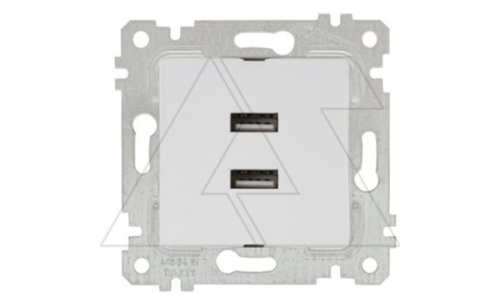 Rita - Розетка 2xUSB Type A, белая | код 2200-449-0101 | Mutlusan Rita - Розетка 2xUSB Type A, белая | код 2200-449-0101 | Mutlusan