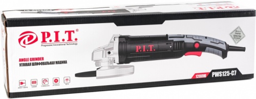 Углошлифовальная машина P.I.T. PWS125-C7 1200Вт 11000об/мин рез.шпин.:M14 d=125мм | код 1539005 | P.I.T.