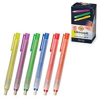 Ластик выдвижной KOH-I-NOOR, 132х15х15 мм, белый, пластиковый держатель ассорти, натуральный каучук, 9736000002PS | код 225393 | KOH-I-NOOR