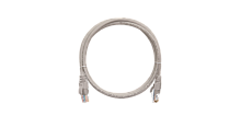 Шнур коммутационный NIKOMAX U/UTP 4 пары, Кат.5е (Класс D), 100МГц, 2хRJ45/8P8C, T568B, заливной, с защитой защелки, многожильный, BC (чистая медь), 24AWG (7х0,205мм), PVC нг(А), серый, 5м | код NMC-PC4UD55B-050-GY | NIKOMAX