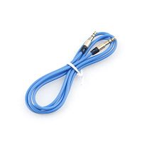 Кабель аудио Cablexpert CCAB-01-35MM-1MU, 3.5 джек (M)/3.5 джек (M), синий. 1м, блистер | код CCAB-01-35MM-1MU | Cablexpert