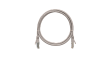 Шнур коммутационный NIKOMAX F/UTP 4 пары, Кат.5е (Класс D), 100МГц, 2хRJ45/8P8C, T568B, заливной, с защитой защелки, многожильный, BC (чистая медь), 26AWG (7х0,165мм), PVC нг(А), серый, 0,5м | код NMC-PC4SD55B-005-GY | NIKOMAX