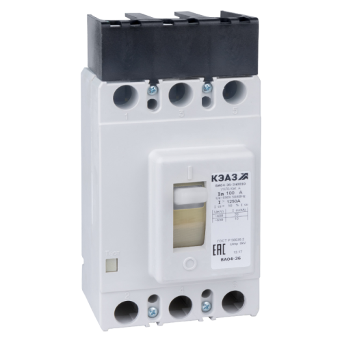 Автоматический выключатель ВА04-36-340010-200А-2000-690AC-УХЛ3-КЭАЗ (1 шт.) КЭАЗ | код 250421 | КЭАЗ Автоматический выключатель ВА04-36-340010-200А-2000-690AC-УХЛ3-КЭАЗ (1 шт.) КЭАЗ | код 250421 | КЭАЗ