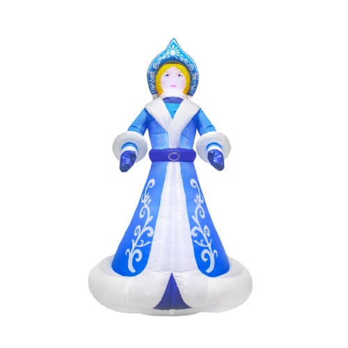 3D фигура надувная Снегурочка, размер 300см, внутренняя подсветка 9LED, компрессор с адаптером 12В, IP44 NEON-NIGHT | код 511-056 | NEON-NIGHT