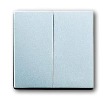 Клавиша для механизма 2-клавишных выключателей/переключателей/кнопок, серия solo/future, цвет серебристо-алюминиевый 1785-83-500 | код 2CKA001751A3092 | ABB