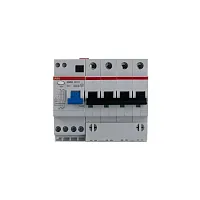 Выключатель автоматический дифференциальный 4п 6А 30mА DS204 C AC | код DS204 AC-C6/0,03 | ABB