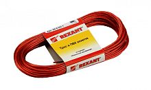 Трос стальной в ПВХ оплетке d=2,0 мм, красный ( моток 20 м) REXANT | код 09-5120-1 | REXANT