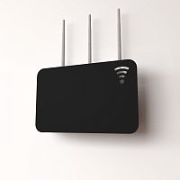 Держатель для хранения роутера, с регулировкой размеров, настенный, черный REXANT | код 38-0713 | REXANT