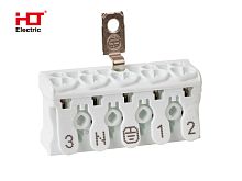 Клемма пружинная соединительная КСПз5-3L+N+PE. 16A. с заземлением под винт HLT | код 081-32-031 | HLT
