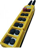 ПКТ-100Б-C-З-220В(PLB10713.SZ.220.BR) (10 кнопок 1НО+ Зуммер красный 220В + Гриб с фиксацией 1НЗ) пульт | код PLB10713.SZ.220.BR | Briswik