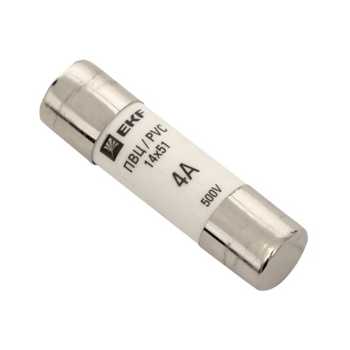 Плавкая вставка цилиндрическая ПВЦ (14х51) 4А PROxima | код pvc-14x51-4 | EKF Плавкая вставка цилиндрическая ПВЦ (14х51) 4А PROxima | код pvc-14x51-4 | EKF