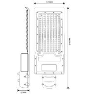 Светильник уличный светодиодный ДКУ 120Вт 5000K 12600Лм IP65 консольный полный раструб SPP-502-0-50K-120 | код Б0051833 | ЭРА