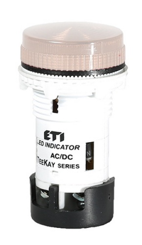 Лампа сигнальная LED матовая TT05U1 24V AC/DC (белая) 54мм | код 004770748 | ETI