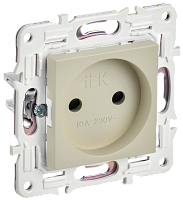 SKANDY Роз. без з/к с з/ш 10А SK-R01B беж. IEK | код SK-R13-10-K10 | IEK